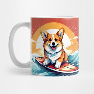 Corgi surfer 2 Mug